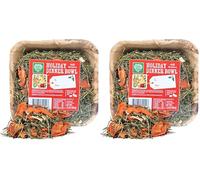 Small Pet Select - Holiday Dinner Bowl For Rabbits, Guinea Pigs & Small Pets.-100% All-Natural Forage Mix with Parsley, Carrot & Beetroot 3.5oz (100g) (Pack of 2)