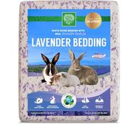 SMALL PET SELECT- White Paper Bedding with Real Natural Lavender. Rabbits, Guinea Pigs, and Other Small Animals, 56L