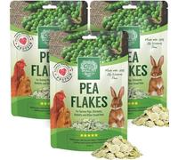 Small Pet Select - Pea Flakes, Naturally Dried Pea Flakes for Guinea Pigs, Chicken, Rabbits and other Small Pets (3lb (3 pack 1lb))