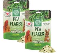 Small Pet Select - Pea Flakes, Naturally Dried Pea Flakes for Guinea Pigs, Chicken, Rabbits and other Small Pets (2lb (2 pack 1lb))