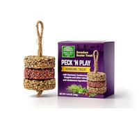 Small Pet Select - Peck ’n Play Hanging Treat for Chickens, Ducks and Poultry. Natural Foraging Treat Enrichment, UK Made - 240g