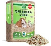 SMALL PET SELECT Premium Natural Aspen Bedding, Animal Bedding for Small Indoor and Outdoor Pets, Made in The USA, Jumbo Size 141 L Pack