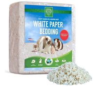 SMALL PET SELECT Premium Small Animal Bedding, Unbleached White Paper Bedding for Small Indoor and Outdoor Pets, Made in USA, 56 L Pack