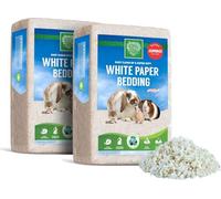 SMALL PET SELECT Premium Small Animal Bedding, Unbleached White Paper Bedding for Small Indoor and Outdoor Pets, Made in USA, 356L (178L 2-Pack)