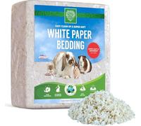 SMALL PET SELECT Premium Small Animal Bedding, Unbleached White Paper Bedding for Small Indoor and Outdoor Pets, Made in USA (White, 56L)