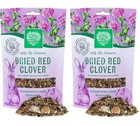 Small Pet Select Red Clover for Rabbits, Guinea Pigs & Small Animals - Natural Forage Treat - High-Fiber Snacking - Supports Digestion - All Natural, No Additives - 56g (Pack of 2)