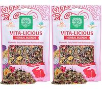Small Pet Select - Vita-Licious Herbal Blend, a Natural Herbal Treat for Rabbits, Guinea Pigs, Hamsters, Gerbils, and Mice, 2.5oz (Pack of 2)