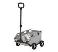 Small Pet Stroller - Four-Wheel Stroller, Lightweight Folding Hand cart | Pet Carriage Rolling Dog Carrier, Pet Travel Carriage Suitable for Dogs and Cats to Travel 7KG Capacity, 51x35x23cm