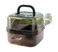 Small Pet Travel Cage House with Large Interior and Exercise Wheel for Small Animal Outdoor Transportation Pet Travel Cage