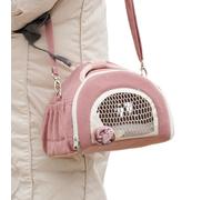 Small Pet Travel Carrier - Hamster Takeaway Bag with Shoulder Strap, Lightweight & Hedgehog Pouch, Breathable Bunny, Bird, Guinea Pig for Safe & Comfortable Transportation Outdoors &