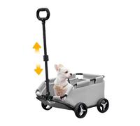 Small Pet Travel Stroller - Folding Dog Stroller, 4 Wheels Dog Trolley Cart | Sturdy Rolling Cat Carrier Pet Carriage, Cat Dog Pushchair Trolley Puppy Joggerr Carrier for Small Pets Cats Dogs Travel