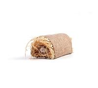 Small Pet Tunnel Toys,Nature Hideaway Hamster Rabbit Grass Bed Nest,Summer Breathable Small Arched Straw House for Guinea Pig Small Rabbits Rats Syrian Hamster Chinchilla Hedgehog_M