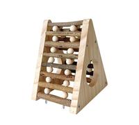 Small Pet Wood Ladder Hideouts Cage Toy Multilevel Wood Hamster Cage Accessory For Active Small Pet