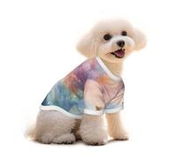 Small Pets Dogs T-Shirt, Fantasy Paradise Space Print Cats Cotton Sweatshirts, for Chihuahua Yorkie Puppy Clothes Short Sleeve