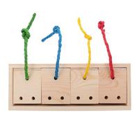 Small Pets Foraging Food Box Wood Hamster Treats Discovering Rabbit Food Box Chew Hideout for Hamsters Guinea Pigs and Rabbits