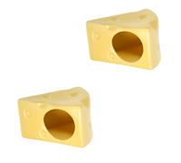Small pet's nest 2pcs Hamster Nest Decor Hamster Hideout for Small Pets Summer Hamster Hideout Hamster Cage(Yellowx2pcs)