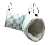 Small pet's nest Rat Tunnel Nest Comfortable Hammock Bed Hammock for Pets Chinchilla Hammock Warm Sleeping(Blue,43x13cm)