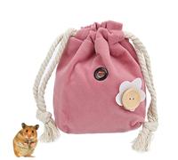 Small Pets Outgoing Carrier Bag, Flannel Soft Portable Size 17.4x15x1.5cm - Lightweight and Foldable, Easy to Clean, Ideal for Hamster and Sugar Glider