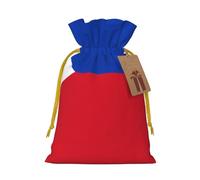 Small Philippine flag Print Christmas Drawstring Candy Bags, Reusable Fabric Sacks, Gift Bag for Xmas Holiday Present Wrap
