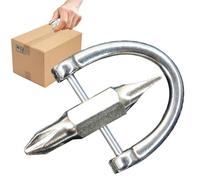 Small Phillips Screwdriver Metal Pocket Screwdriver Tiny Flathead Screwdriver | Compact Two-Use Screwdriver Slotted Screwdriver for Opening Packages