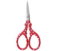 Small Phoenix Scissors Stainless Steel Sharp Precision Craft Tool for Trimming Floral Materials and Handling Embroidery Threads (Red, 5.91 × 5.12 in)