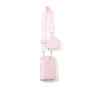 Small Phone Crossbody Bags for Women Minimalist PU Leather 2 Pieces Set Small Shoulder Bag (Pink)