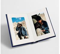 Small Photo Album 4x6 Holds 24 Ideal for Personalized photos or Photobook (Deep Blue)