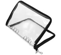 Small Photo Album Six Hole A5 Loose Leaf Binder Black PVC Cover