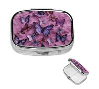Small Pill Box Pocket Pill Box and Wallet Portable Pill Organizer Cute Medicine Organizer for All Butterflies Travel Pill Box for Vitamin Supplements