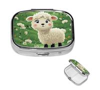 Small Pill Box Pocket Pill Case and Purse Portable Pill Organizer Cute Medicine Organizer Cute Cartoon Sheep Organizer for Supplements