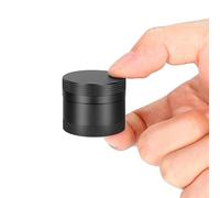 Small Pill Box - Portable Waterproof Metal Daily Pill Case for Pocket or Purse Aluminium Alloy Round Travel Pill Container Medicine Vitamin Organizer Unique Gift