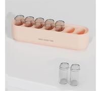 Small Pill Box, Tablet Organiser Dispenser, 17.7 * 4.4 * 6.2cm Daily Pill Box Organiser 7 Day Portable Pill Dispenser, Pill Organiser for Supplements Vitamins Cod Liver Oil