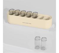 Small Pill Box, Tablet Organiser Dispenser, 17.7 * 4.4 * 6.2cm Daily Pill Box Organiser 7 Day Portable Pill Dispenser, Pill Organiser for Supplements Vitamins Cod Liver Oil
