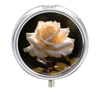 Small Pill Case Glow in The Dark 3 Compartments Portable Pill Container