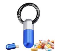 Small Pill Case - Mini Traveling Medication Organizer - Portable Pill Case - for Home Business Trip Hotel Apartments School Men Women Boys Girls Youth Teens Adults