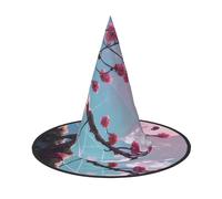 Small pink flowers Halloween Witch Hat 1 Comfortable And Durable Suitable For Party Role Play And Carnival