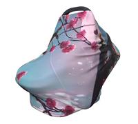 Small pink flowers Versatile full-print Stroller Chair Cover/Nursing Cover, specially designed for your baby