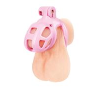 Small Pink Humiliation Acrylic Prisoner Cock Cage