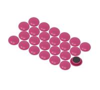 Small Pink Planning Office Magnets for Fridge, Whiteboard, Noticeboard, Filing Cabinet - Pack of 24