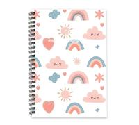 Small Pink Suns 2026 Journal A5 To Do List Notebook Diary for 2026 Journals for Women Planner Diary Business Week To View Monthly Year Planner with Dotted Line Note Page Slim