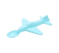 Small Plane Spoon, Plastic, Aeroplane Fork Spoon Set, Aeroplane for Home, Small Plane-shaped Spoon, Tableware (Sky Blue, 17.6 x 10.5 x 2.4 cm)
