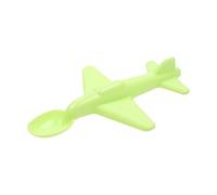 Small Plane Spoon, Plastic, Aeroplane Fork Spoon Set, Aeroplane for Home, Small Plane-shaped Spoon, Tableware (Green, 17.6 x 10.5 x 2.4 cm)