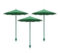 Small Plant Shade Umbrella 3 Pieces Flower UV Protection Supplies | Potted Plant Sun Shades for Balcony Vegetables Seedlings Young Shrubs Growers Nursery Patio Flower Beds Greenhouse Summer