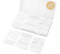 Small Plastic Bags for Jewelry, 120 PCS 2" x 2.76" Mini Plastic Bags, 2.4 Mil Clear Small Ziplock Bag, Poly Baggies with Resealable Zip Top Lock for Small Business, Storage, Gift, Candy, Screws