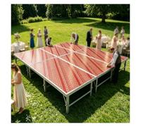 Small Platform Stage, Foldable Portable Stage Platform Riser, Three Height Options Available, Load Capacity Modular Stage Platform 400kg for Band Events School Wedding Drums Concerts Bars(40cm)