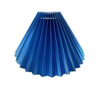 Small Pleated Table Lampshade Chandelier Cover, Hotel Bedroom Pleated Lampshade Indoor Lighting Accessories(Dark Blue-Solid Color)