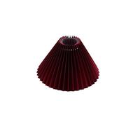 Small Pleated Table Lampshade Chandelier Cover, Hotel Bedroom Pleated Lampshade Indoor Lighting Accessories(Bordeaux-Solid Color)