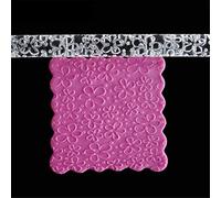 Small Plum Textured Acrylic Rolling Pin, Transparent Embossing Rolling Pin,Non-Stick Embossed Fondant Roller, Dough Gum Paste Roller, DIY Sugar Craft Fondant Biscuit Cake Decorating Tools