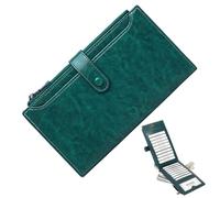 Small Pocket Coin Purse Case PU Synthetic Leather, Malachite Blue, Se référer au descriptif, Refer to description