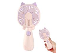 Small Pocket Fan,Mini Hand Held Fan USB Rechargeable | Cartoon Personal, Silent Desktop Student Portable Efficient For Daily Use